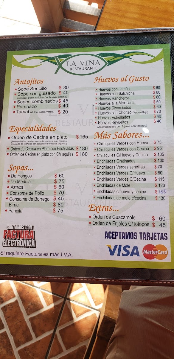 El Valle antojitos Menu - Image 1