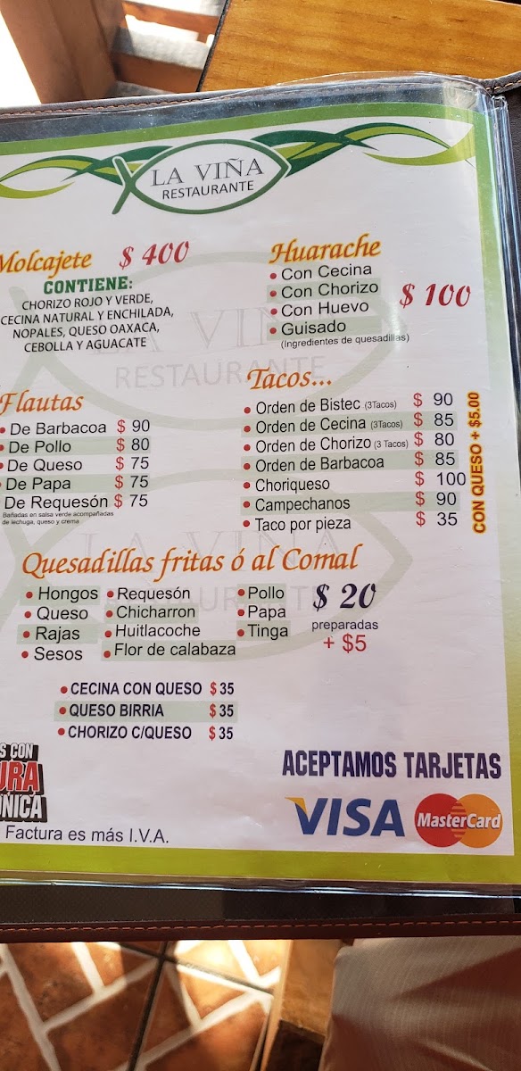 El Valle antojitos Menu - Image 2